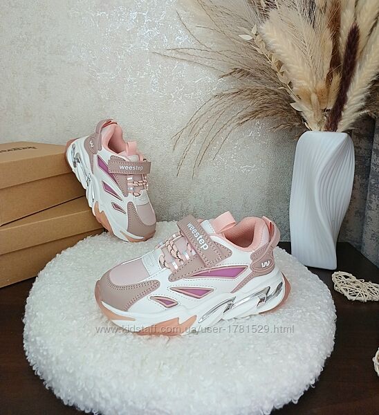 Дитячі кросівки для дівчинки Weestep 30 31 рожеві