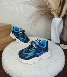 Дитячі кросівки для хлопчика 21 22 23 Clibee сині