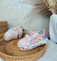 Дитячі кеди для дівчинки Weestep 21 22 23 рожеві кросівки