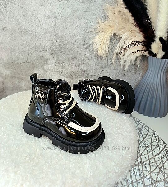 Дитячі демісезонні черевики для дівчинки 34 36
