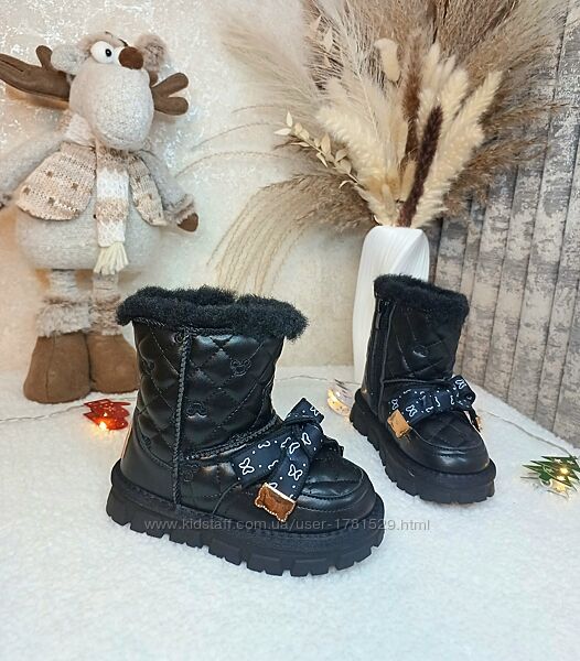 Дитячі зимові уггі чоботи для дівчинки 28 31