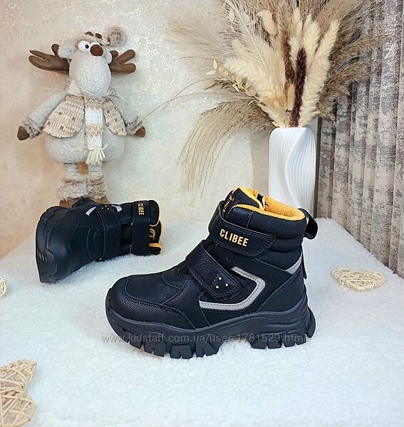 Дитячі зимові черевики чоботи для хлопчка Clibee 32 37