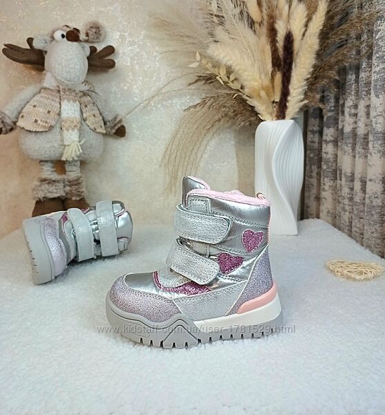 Дитячі зимові чоботи черевики Clibee 22 для дівчинки