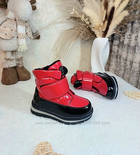 Дитячі зимові черевики чоботи дутіки для дівчинки 25