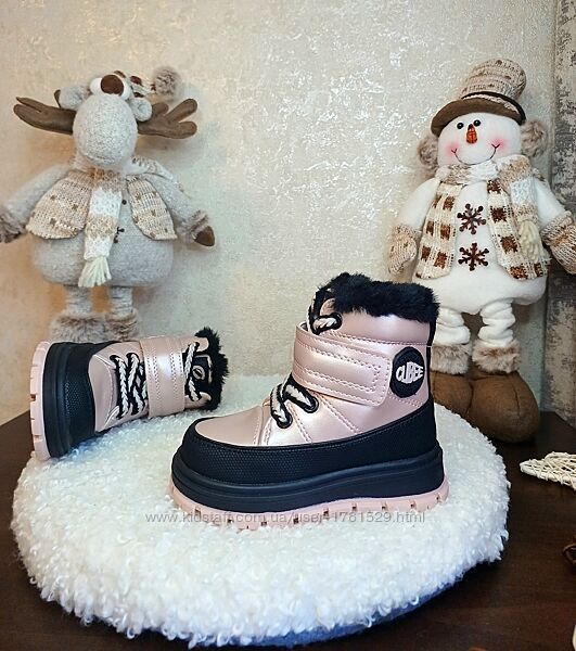 Дитячі зимові чоботи черевики Clibee для дівчинки 22 25 26