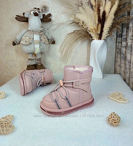 Дитячі зимові луноходи уггі для дівчинки 28 29 чоботи