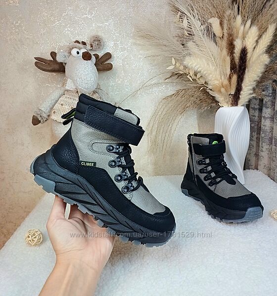 Дитячі зимові черевики Clibee для хлопчика 32 33 чоботи