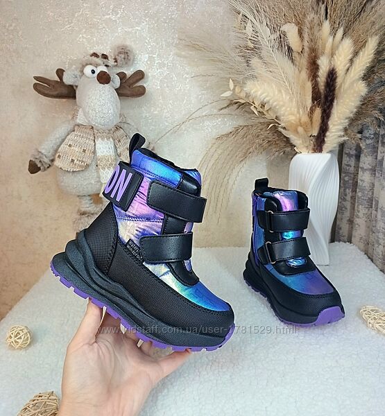 Дитячі зимові чоботи черевики для дівчинки 28 30