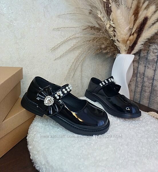 Дитячі шкільні туфлі для дівчинки 32 34 35