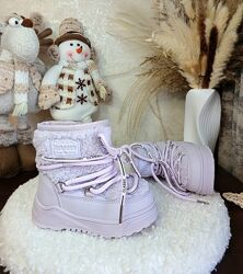 Дитячі зимові черевики чоботи луноходи для дівчинки 22 23 24 25 26