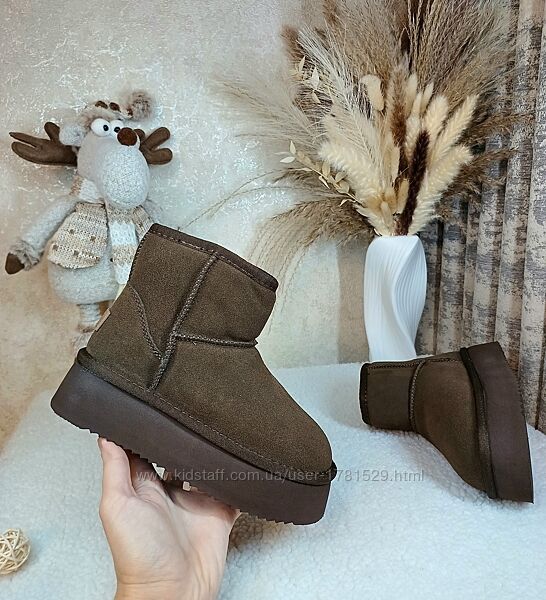 Дитячі зимові уггі чоботи для дівчинки 32 36