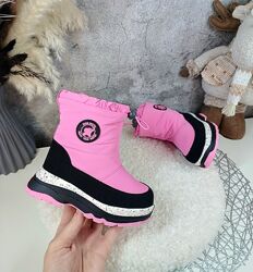 Дитячі зимові черевики чоботи для дівчинки дутіки 23 24 25 26 27
