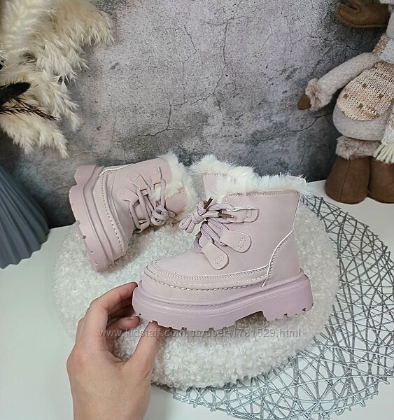 Дитячі зимові черевики чоботи для дівчинки 23 24 25 27 28