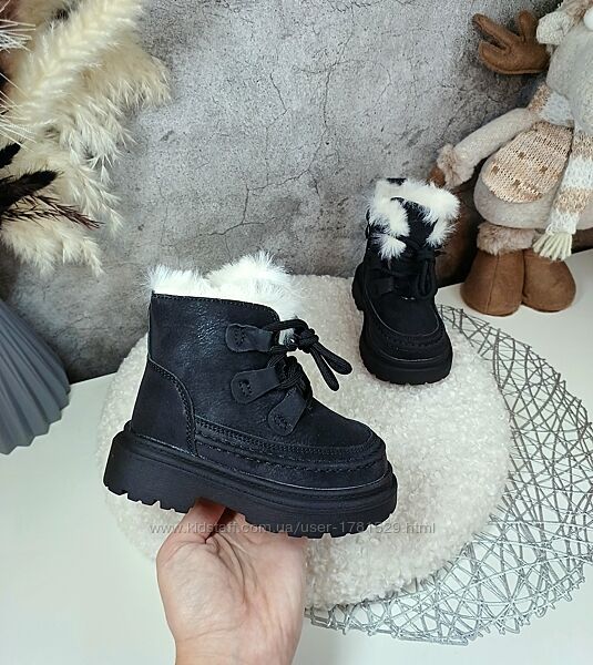 Дитячі зимові чоботи черевики для дівчинки 23 24 27 28
