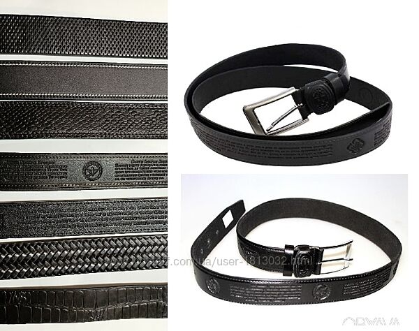  Ремінь шкіряний з тисненими молитвами. Чорного кольору, на ремені молитви 