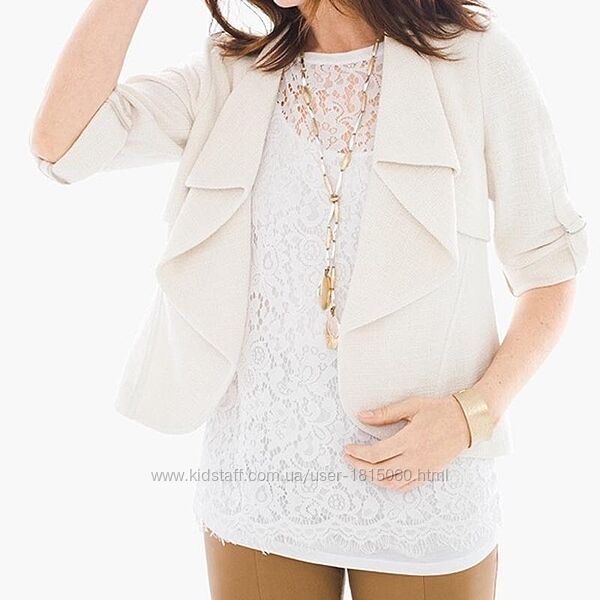 Chico´s стильный блейзер с драпировкой