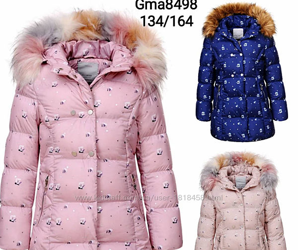 Зимняя куртка-пальто  на девочку, glo-story