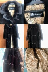 Продам плюшеву люкс фабричну шубу р 48-50 довж.120 см