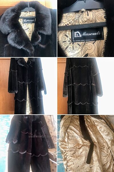 Продам плюшеву люкс фабричну шубу р 48-50 довж.120 см