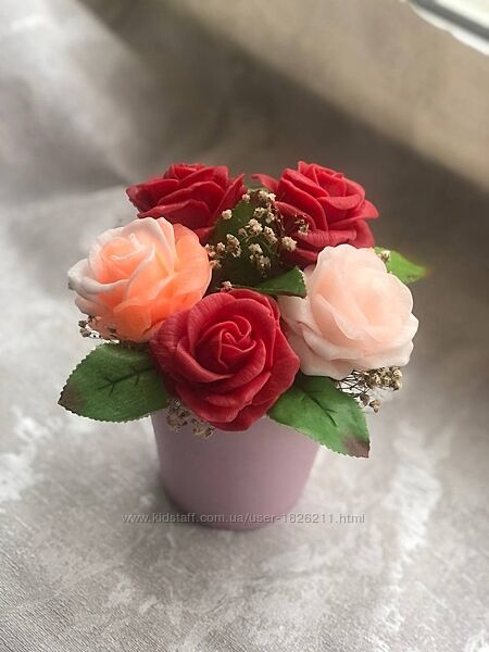 Мильний букетик Троянди