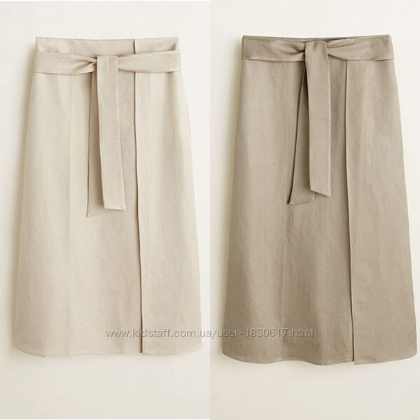 Классная льняная юбка mango