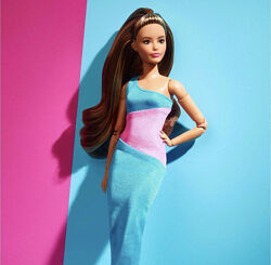 Лялька шарнірна Барбі лукс кукла Barbie Looks 15 Made to Move, Рухайся як я