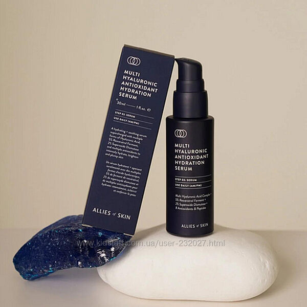 Сироватка Allies Of Skin Multi Hyaluronic Antioxidant Hydration Serum 30мл