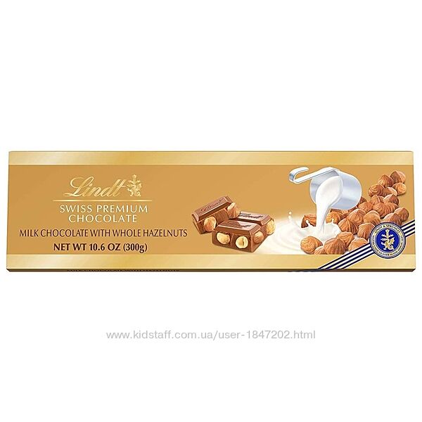 Швейцарский шоколад Lindt swiss premium 300g с орехом