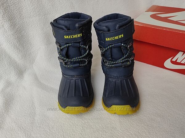 Осень-зима. Непромокаемые сапоги Skechers р. 25 стелька 16 см
