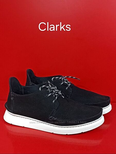 Кожаные ботинки кроссовки Clarks Originals Seven Оригинал