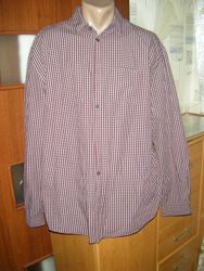 Комфортная рубашка из жатого хлопка с длинным рукавом, размер ХXXL