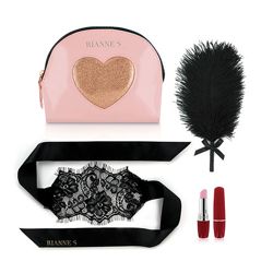 Романтический набор Rianne S Kit d&acuteAmour вибропуля, перышко, маска