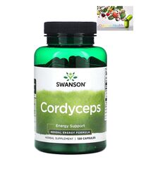 Cordyceps, Swanson, кордицепс, 120 капсул ,600 мг в 1 капсуле