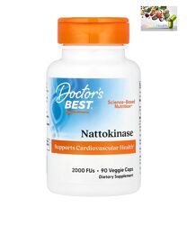Doctor Best, наттокиназа, 2000 FU, 90 вегетарианских капсул