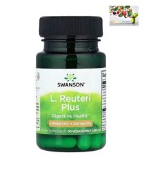 Лактобактерии реутери , Пробиотики , Swanson, L. Reuteri Plus, 30 капсул