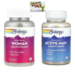 Витамины и минералы , Solaray, мультивитамины Once Daily , 90 шт 