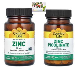 Цинк , Country Life, Цинк хелатный цинк, Пиколинат цинка