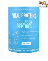 Коллаген, Vital Proteins, пептиды коллагена, без вкусовых добавок, 567/284