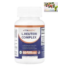 Лактобактерии реутери , Пробиотики , Vitamatic, Комплекс L. Reuteri, 60 шт