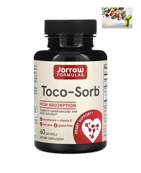 Витамин Е , Jarrow Formulas, Toco-Sorb, 60 капсул