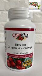 Natural Factors, CranRich, Клюква , концентрат клюквы, 500 мг, 