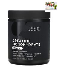 Креатин , Моногидрат креатина,  Sports Research, моногидрат креатина, без до