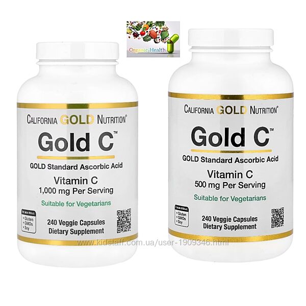 Витамин С ,  California Gold Nutrition, Gold C, витамин C 1000