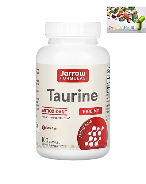 Аминокислоты, Jarrow Formulas, таурин, 1000 мг, 100 капсул