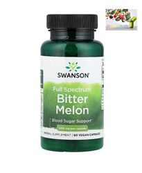 Уровень сахара , Swanson, Full Spectrum, Bitter Melon , горькая дыня, 60 шт