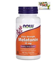Здоровый сон, NOW Foods, мелатонин усиленного действия, 10 мг, 100 шт