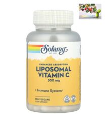 Липосомальный витамин C, Solaray, липосомальный витамин C, 100 капсул