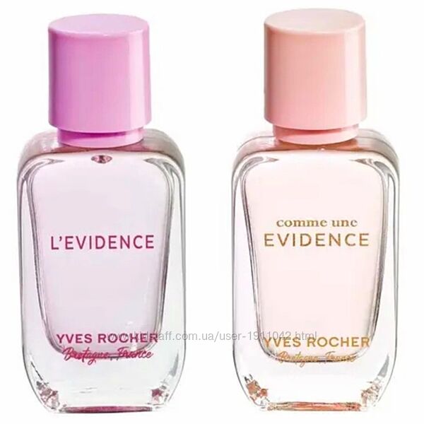 Миниатюра Парфюмированная вода Evidence и LEvidence Ив Роше Yves Rocher