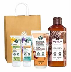 Подарочный набор Гель Кофе Молочко Крем для рук и ног Ив Роше Yves Rocher 