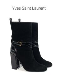 Кожаные женские ботильоны Yves Saint Laurent Оригинал